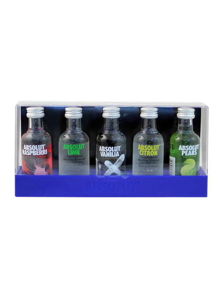 Comprar Miniatura Vodka Absolut 5cl Pack 5 sabores 】 barato online🍾
