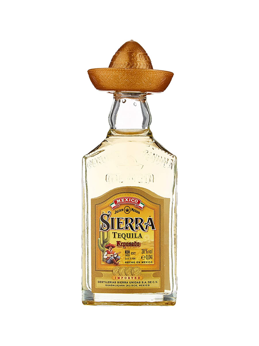 Comprar Miniatura Tequila Sierra Reposado 4cl 】 barato online🍷